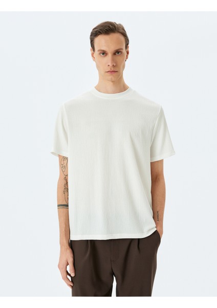 Yeni Sezon Bisiklet Yaka Regular Fit Kısa Kollu Basic Tişört modelleri