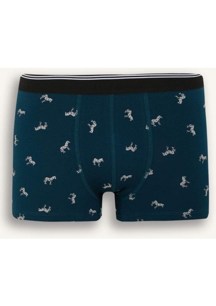 Yeni Sezon Regular Fit Hayvan Baskılı 3'lü Boxer fiyatları