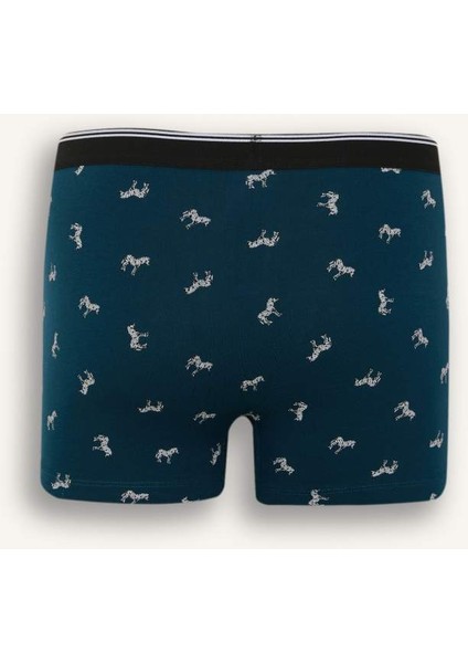 Yeni Sezon Regular Fit Hayvan Baskılı 3'lü Boxer modelleri