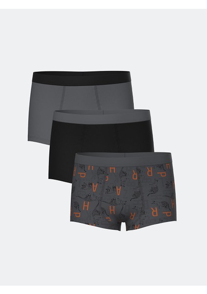 Yeni Sezon Baskili Erkek Cocuk Boxer 3'lu - S55248Z4