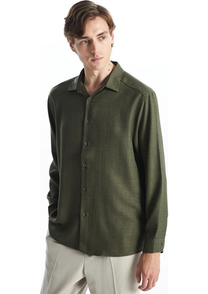 Yeni Sezon Regular Fit Uzun Kollu Erkek Gomlek - S55712Z8