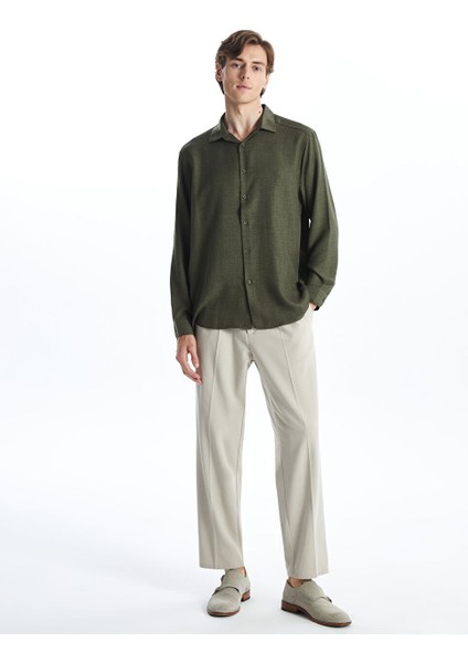 Yeni Sezon Regular Fit Uzun Kollu Erkek Gomlek - S55712Z8