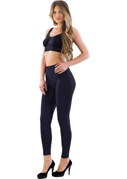 Modlive Lacivert Mı Emay 7700 Likralı Uzun Battal Tayt