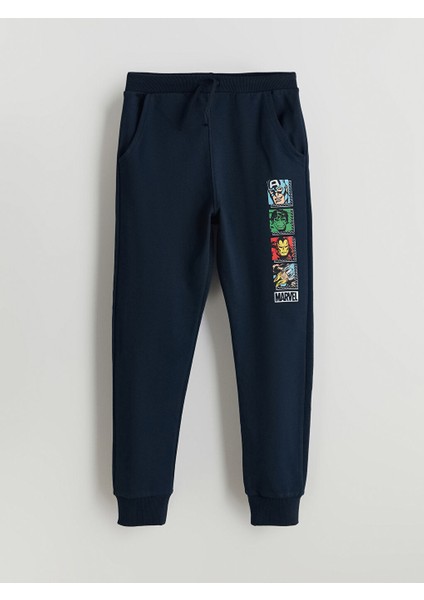 Yeni Sezon Beli Lastikli Hulk Baskili Erkek Cocuk Jogger Esofman Alti - S5BL05Z4