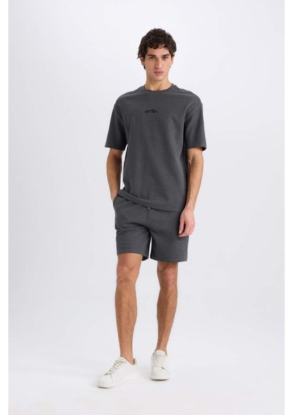 Yeni Sezon Regular Fit Düz Paça Cepli Basic Düz Şort