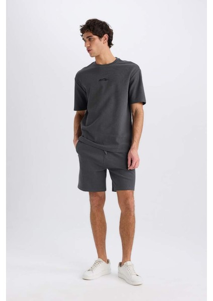Yeni Sezon Regular Fit Düz Paça Cepli Basic Düz Şort