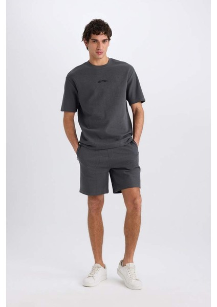 Yeni Sezon Regular Fit Düz Paça Cepli Basic Düz Şort