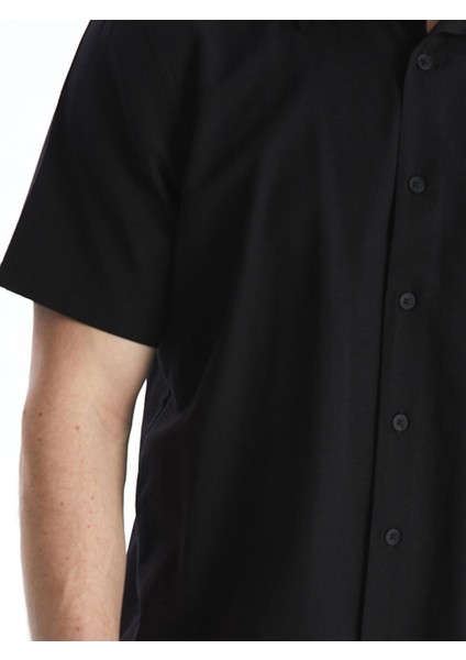 Yeni Sezon Regular Fit Kisa Kollu Poplin Erkek Gomlek - S5JQ67Z8
