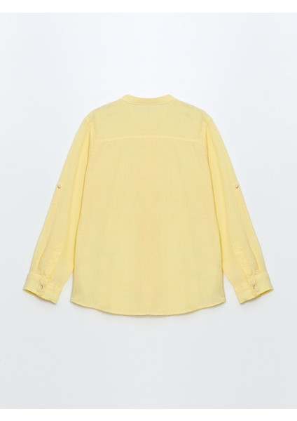 Yeni Sezon Hakim Yaka Dokulu Erkek Cocuk Gomlek - S5CC51Z4 modelleri