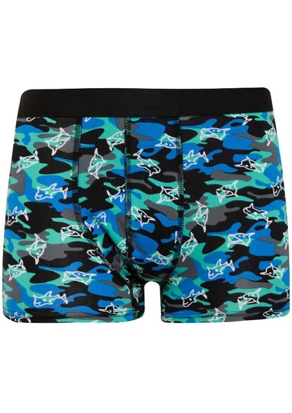 Yeni Sezon Regular Fit Kamuflaj Desenli 3'lü Boxer fiyatları