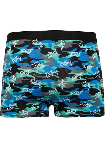 Yeni Sezon Regular Fit Kamuflaj Desenli 3'lü Boxer modelleri