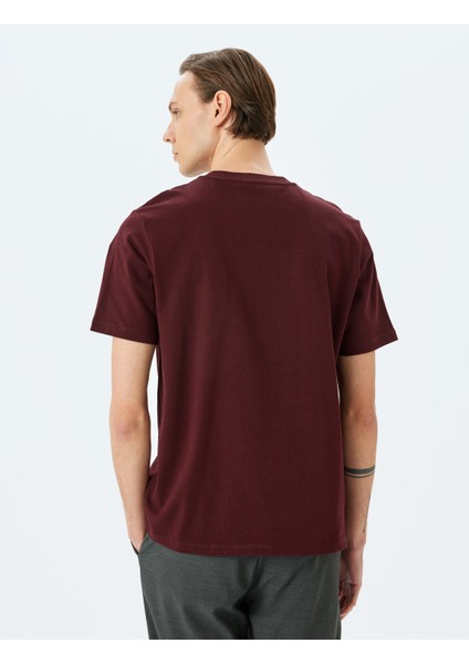 Yeni Sezon Bisiklet Yaka Pamuklu Tok Kumaş Regular Fit Basic Kısa Kollu Tişört fırsatları