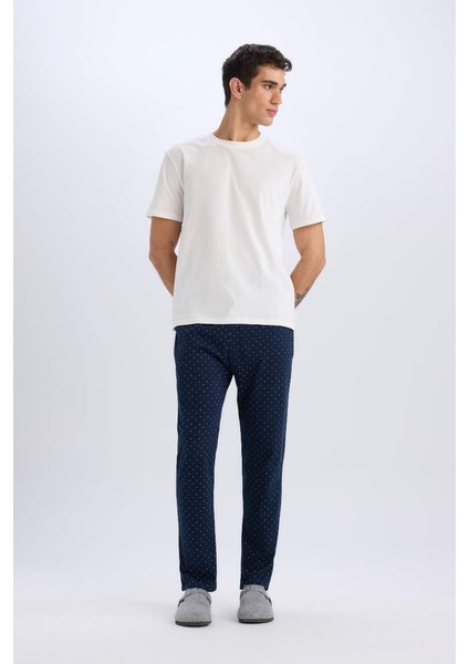 Yeni Sezon Regular Fit Baskılı Cepli Pijama Altı