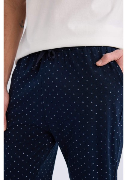 Yeni Sezon Regular Fit Baskılı Cepli Pijama Altı