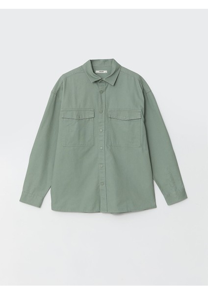 Yeni Sezon Rahat Kalip Uzun Kollu Gabardin Erkek Gomlek Ceket - S51849Z8 indirimleri