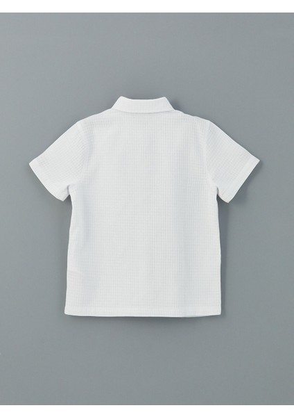 Yeni Sezon Kisa Kollu Dokulu Erkek Cocuk Gomlek - S5DO27Z4 fiyatları