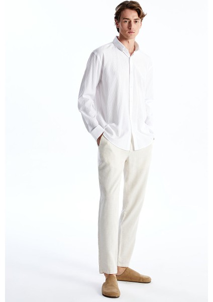 Yeni Sezon Regular Fit Uzun Kollu Erkek Gomlek - S53556Z8