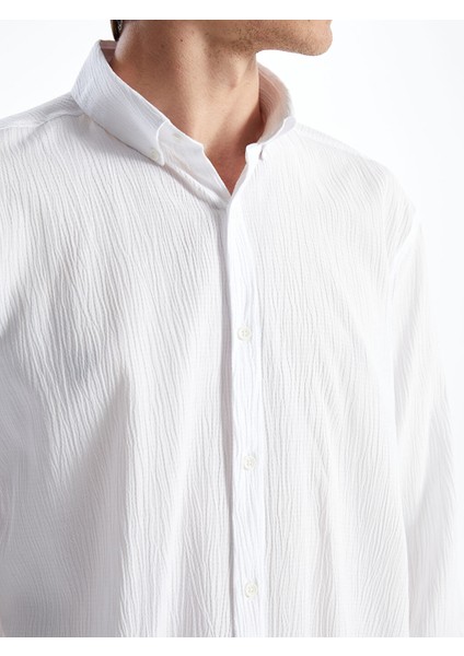 Yeni Sezon Regular Fit Uzun Kollu Erkek Gomlek - S53556Z8