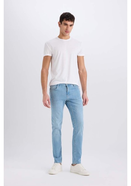 Yeni Sezon Carlo Skinny Fit Ekstra Dar Kalıp Normal Bel Ekstra Dar Paça Jean Pantolon fırsatları