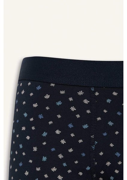 Yeni Sezon Regular Fit Çiçekli 3'lü Boxer