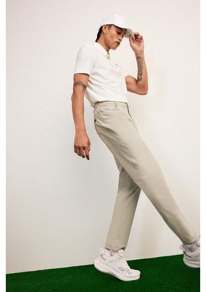Yeni Sezon Defactofit Slim Fit Dar Kesim Standart Paça Esnek Multifonksiyonel Dokuma Sporcu Pantolon