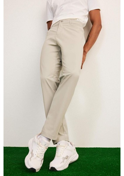 Yeni Sezon Defactofit Slim Fit Dar Kesim Standart Paça Esnek Multifonksiyonel Dokuma Sporcu Pantolon