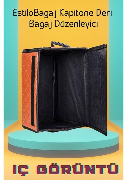 Estilobagaj Kapitone Deri Oto Bagaj Düzenleyici Taba fırsatları
