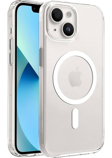 Iphone 15 Şeffaf Magsafe Silikon Kılıf Temazsız Şarj Özellikli