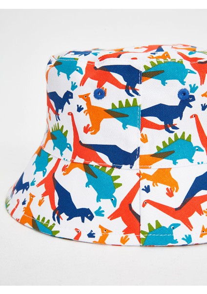 Yeni Sezon Dinozor Baskili Erkek Cocuk Bucket Sapka - S4BO91Z4