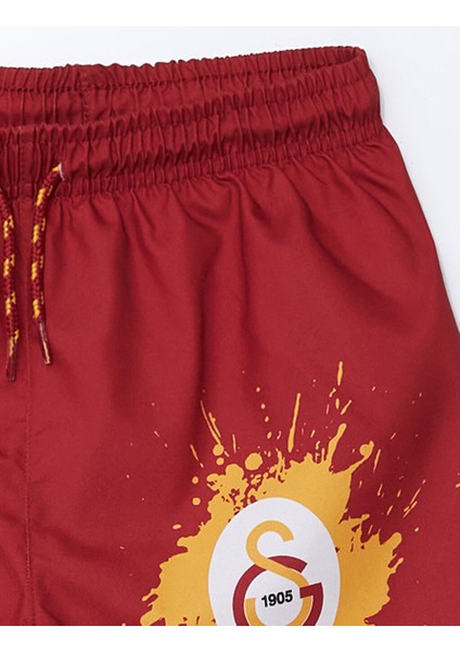 Yeni Sezon Uv Korumali Beli Lastikli Galatasaray Baskili Erkek Cocuk Deniz Sortu - S5HB45Z4