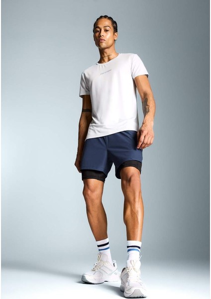 Yeni Sezon Defactofit Slim Fit Dar Kesim Sporcu Taytlı Şort