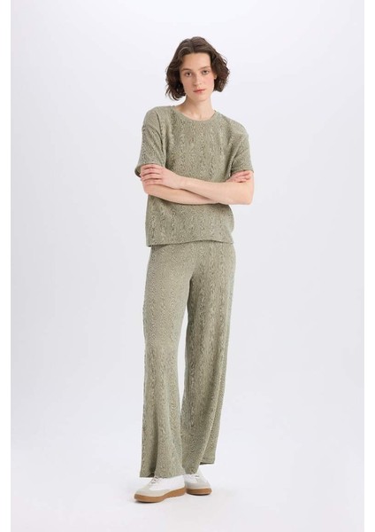 Yeni Sezon Wide Leg Geniş Bol Paça Bürümcük Pantolon modelleri