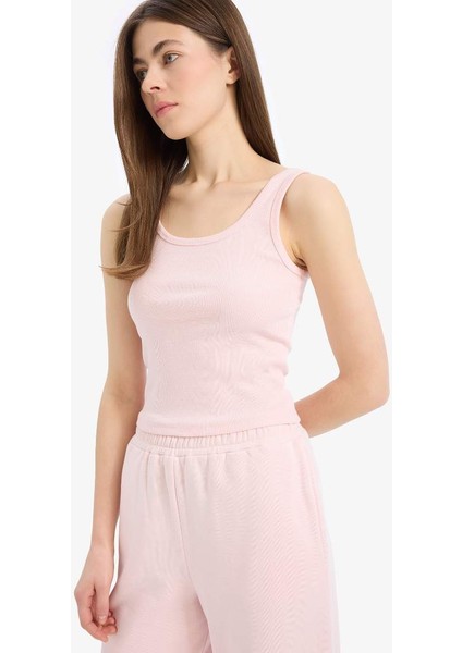 Yeni Sezon Slim Fit Dar Kesim Basic Düz U Yaka Fitilli Kaşkorse Atlet modelleri