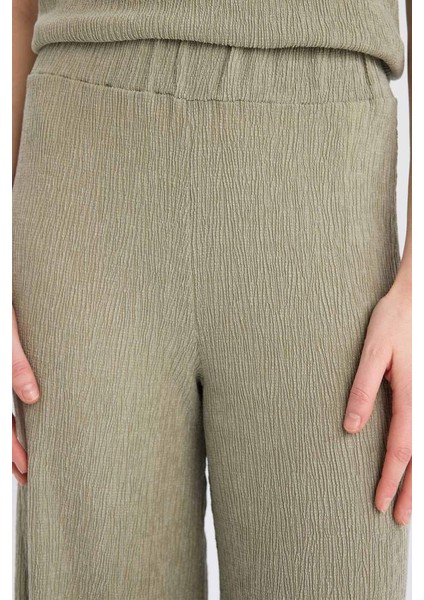 Yeni Sezon Wide Leg Geniş Bol Paça Bürümcük Pantolon indirimleri