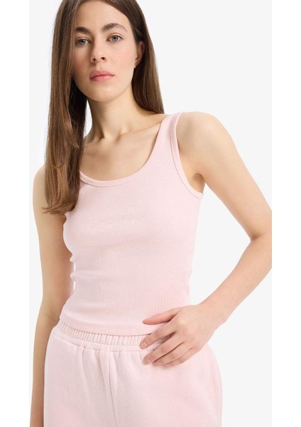 Yeni Sezon Slim Fit Dar Kesim Basic Düz U Yaka Fitilli Kaşkorse Atlet fırsatları