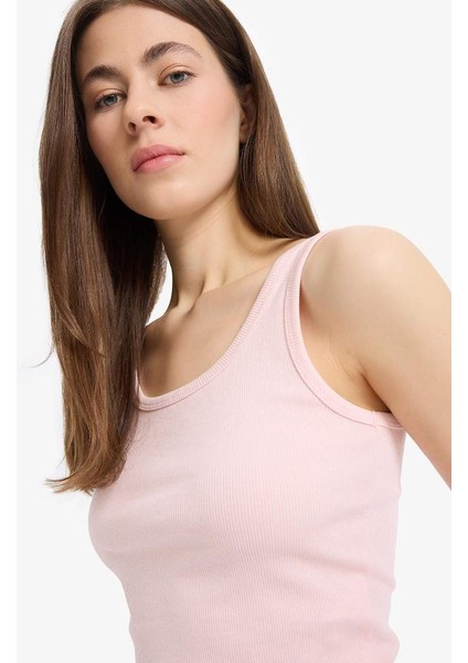 Yeni Sezon Slim Fit Dar Kesim Basic Düz U Yaka Fitilli Kaşkorse Atlet indirimleri