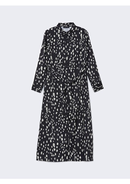 Yeni Sezon Desenli Saten Kadin Gomlek Elbise - S5JU72Z8 indirimleri