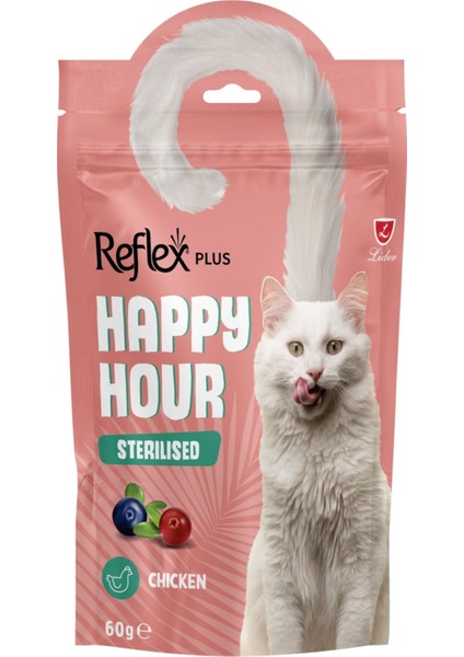 Happy Hour / Kısırlaştırılmış Kediler için Ödül Maması 60 GR