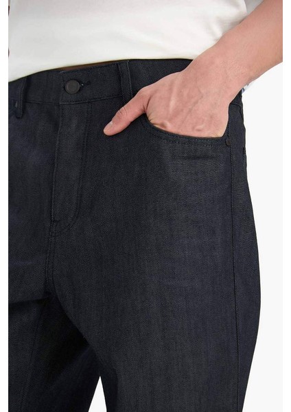 Yeni Sezon %100 Pamuk Straight Fit Yüksek Bel Geniş Paça Jean Pantolon indirimleri