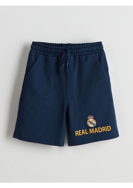 Yeni Sezon Beli Lastikli Real Madrid Baskili Erkek Cocuk Sort - S5BQ06Z4