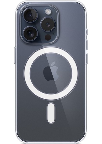 Iphone 16 Pro Şeffaf Magsafe Silikon Kılıf Temazsız Şarj Özellikli