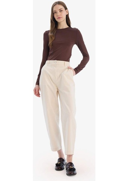 Yeni Sezon Carrot Fit Gabardin Pantolon Normal Bel modelleri