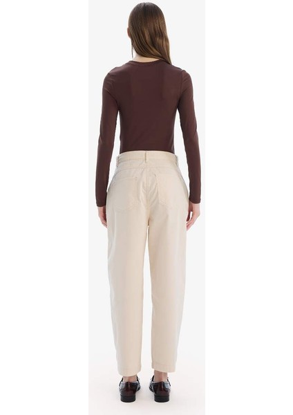 Yeni Sezon Carrot Fit Gabardin Pantolon Normal Bel indirimleri