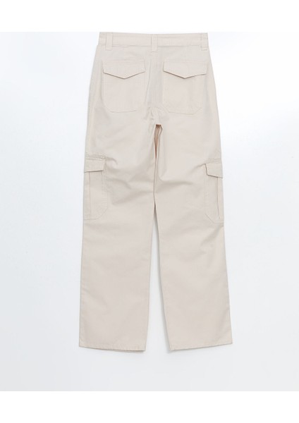 Yeni Sezon Standart Fit Gabardin Kadin Kargo Pantolon - S52698Z8 fiyatları