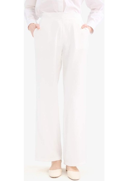 Yeni Sezon Wide Leg Basic Düz Geniş Paça Palazzo Pantolon