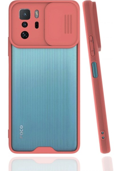 Xiaomi Poco X3 Gt Kılıf Platin Kamera Koruma Silikon - Pembe Yktsn