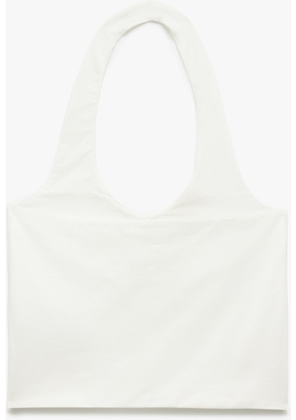 Yeni Sezon Pamuklu Halter Yaka Kolsuz Crop Atlet