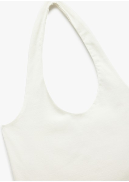 Yeni Sezon Pamuklu Halter Yaka Kolsuz Crop Atlet