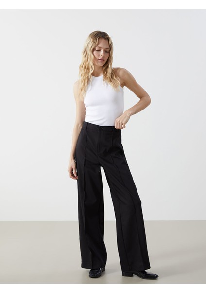 Yeni Sezon Dar Fit Genis Paca Kadin Pantolon - S5KJ10Z8