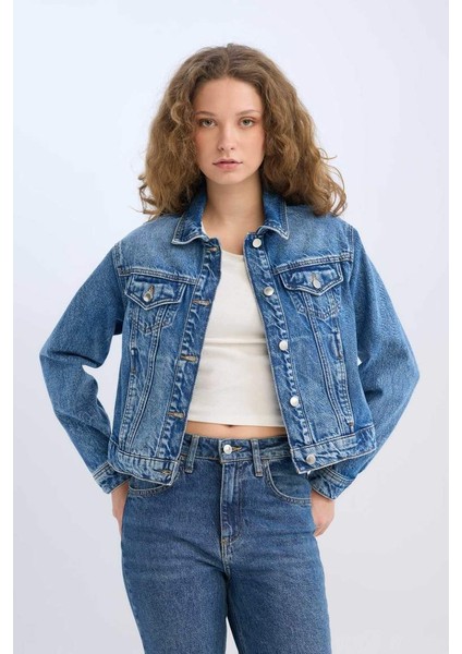Yeni Sezon Regular Fit Jean Ceket